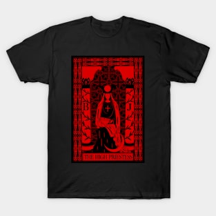 The High Priestess - Crimson Tarot Cards Sunweaver T-Shirt